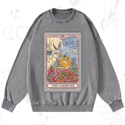 Purplehecate The Gardener Tarot Washed Sweatshirt