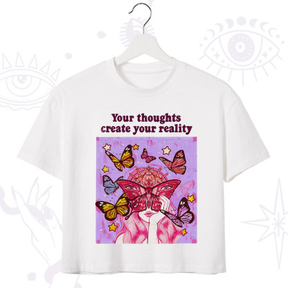 Purplehecate Create Your Reality Crop T-Shirt