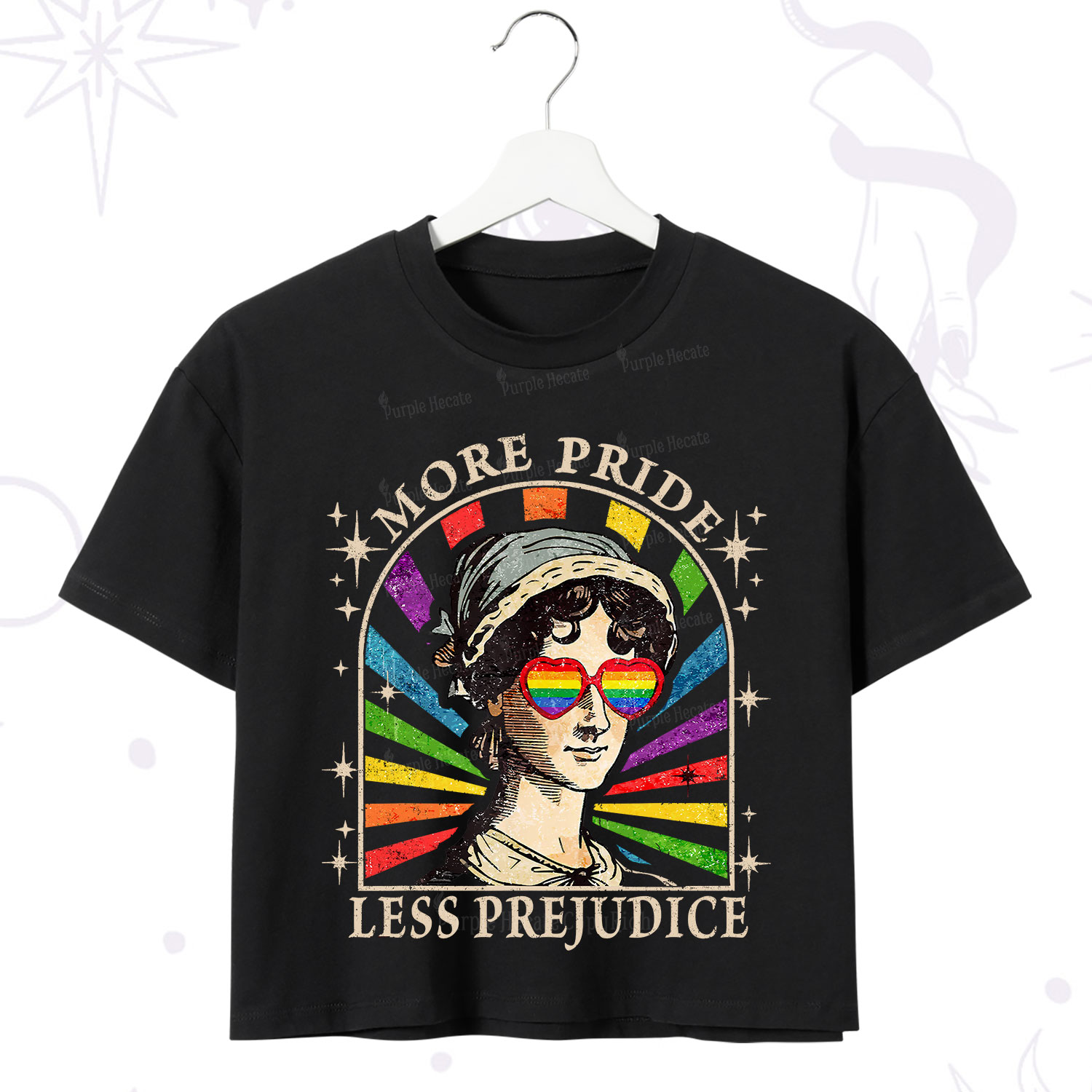 Purplehecate More Pride Less Prejudice Crop T-Shirt