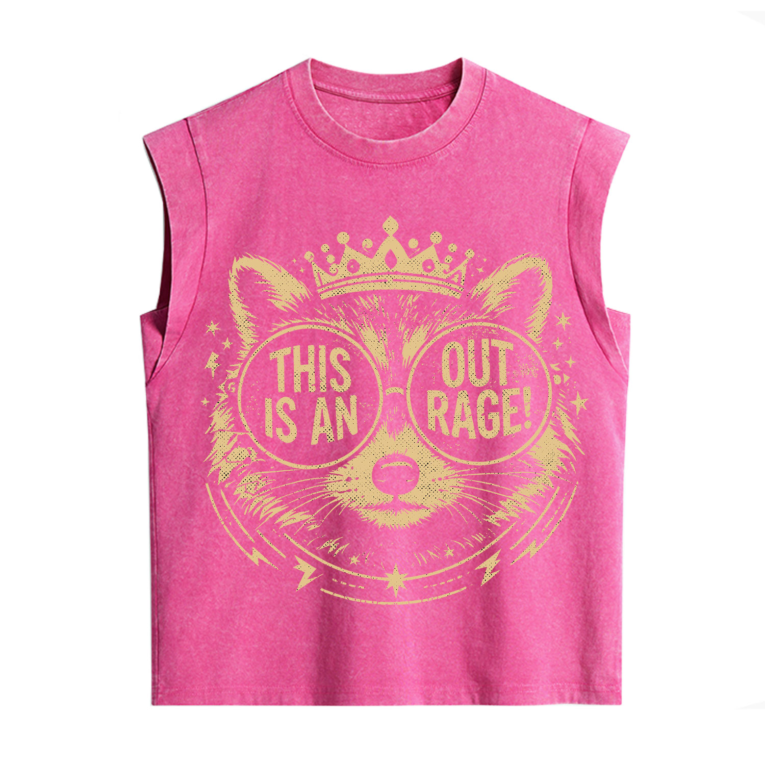Purplehecate Royal Raccoon Rage Vintage Washed Tank