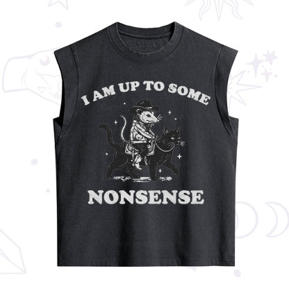 Purplehecate I Am Up To Some Nonsense Opossum Vintage Washed Tank