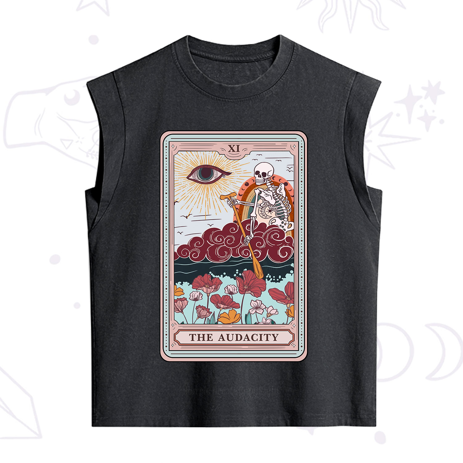 Purplehecate The Audacity Tarot Card Vintage Washed Tank