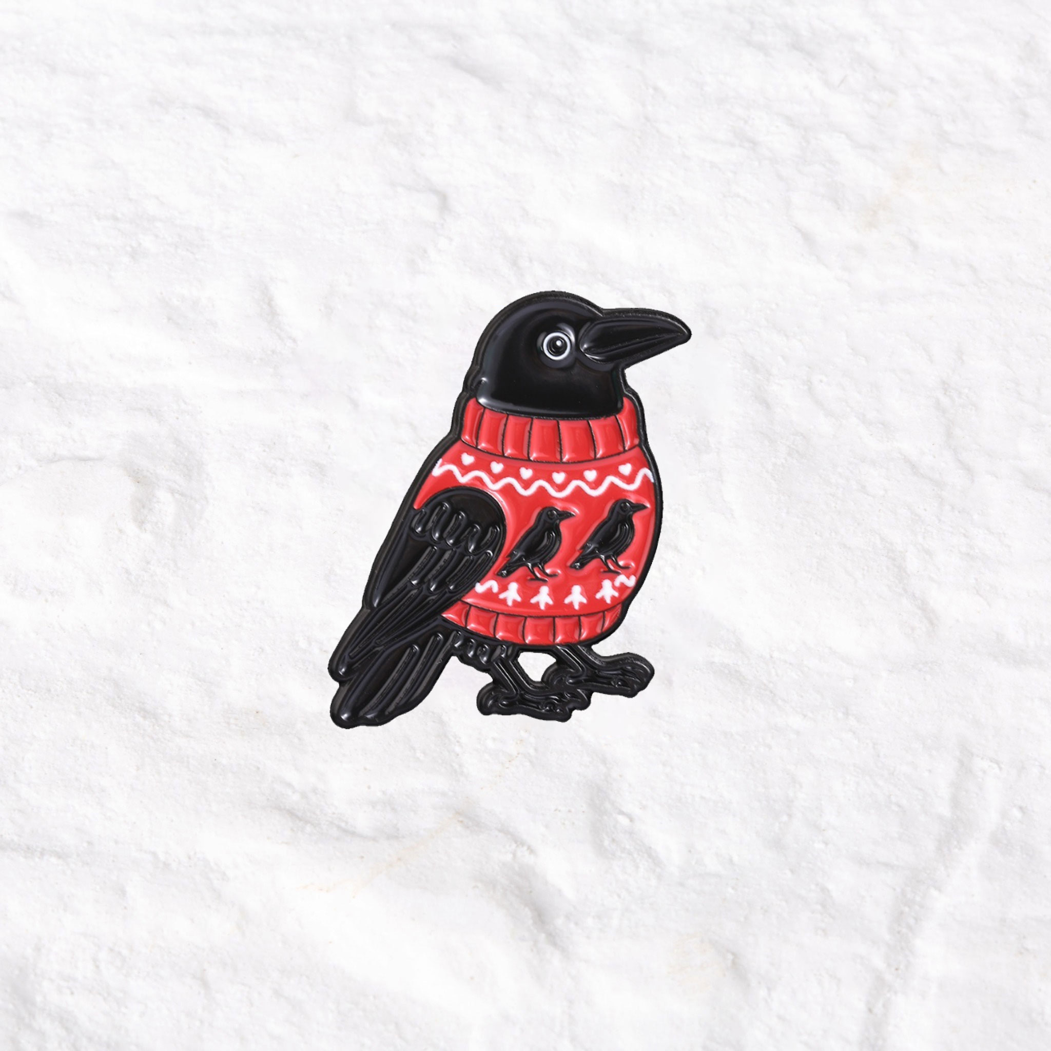Purplehecate Crow Pin