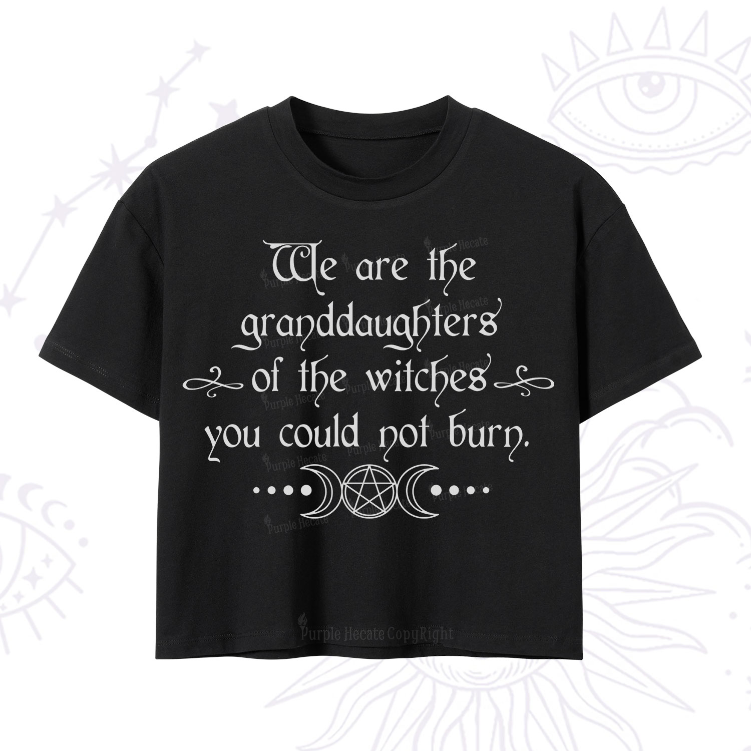 Purplehecate They Didn't Burn Witches They Burned Women Crop T-Shirt