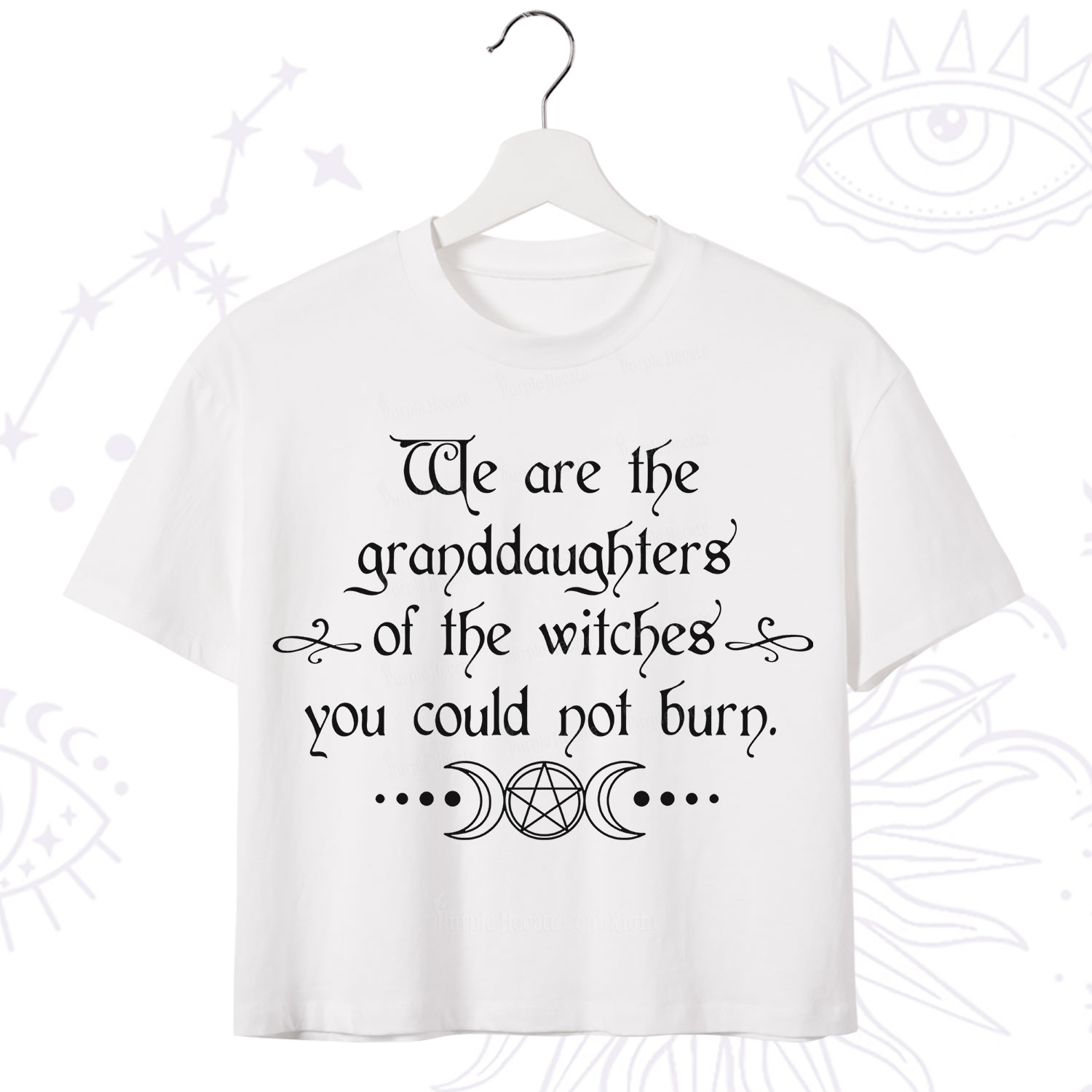 Purplehecate They Didn't Burn Witches They Burned Women Crop T-Shirt