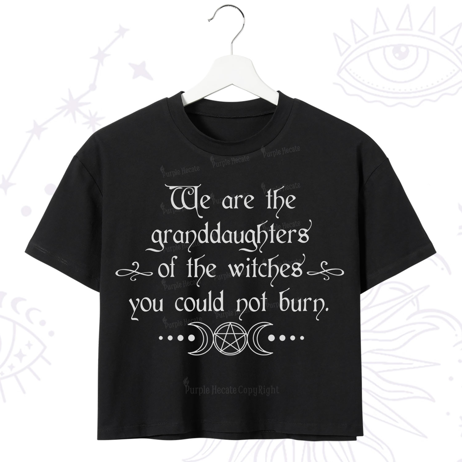 Purplehecate They Didn't Burn Witches They Burned Women Crop T-Shirt