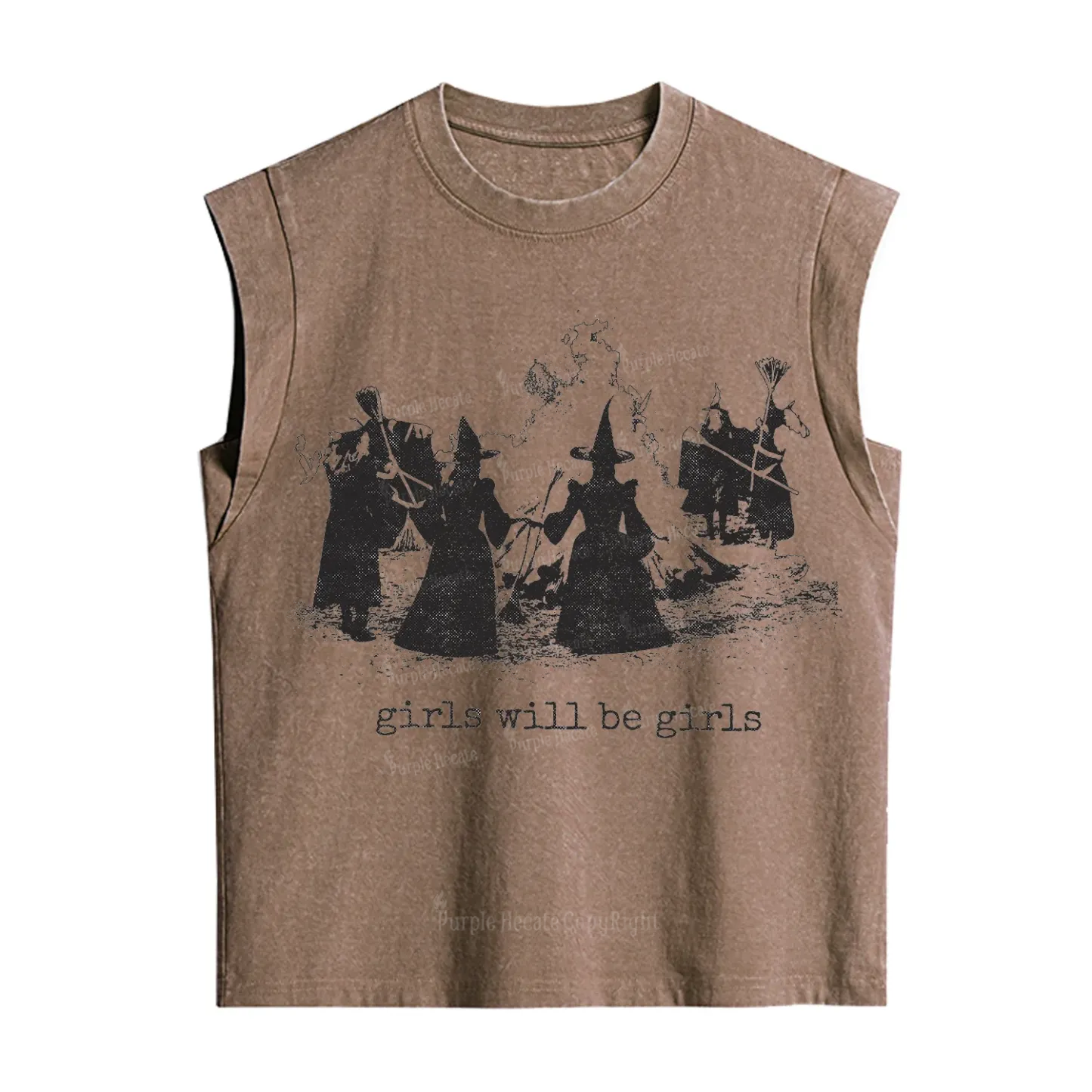 Purplehecate Girls Will Be Girls Vintage Washed Tank
