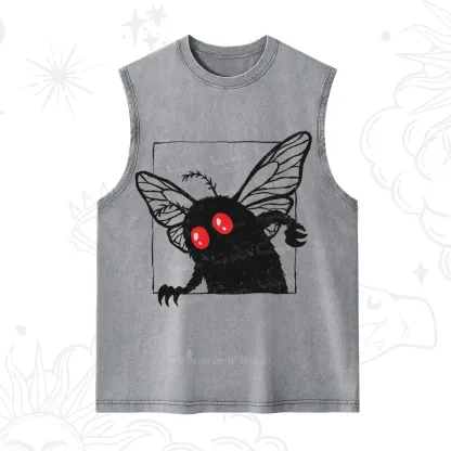 Purplehecate The Curious Mothman Washed Tank