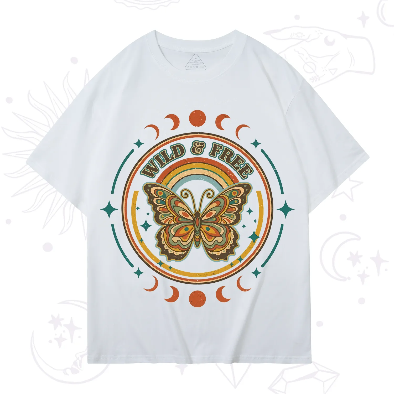 Purplehecate Wild?And?Free?Butterfly T-Shirt