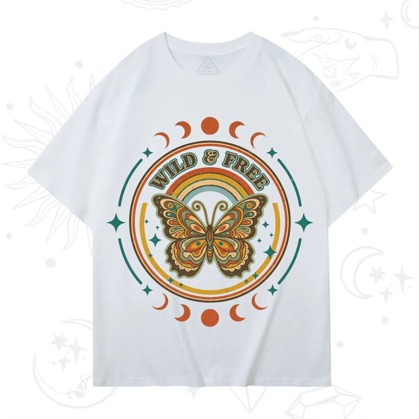 Purplehecate Wild?And?Free?Butterfly T-Shirt