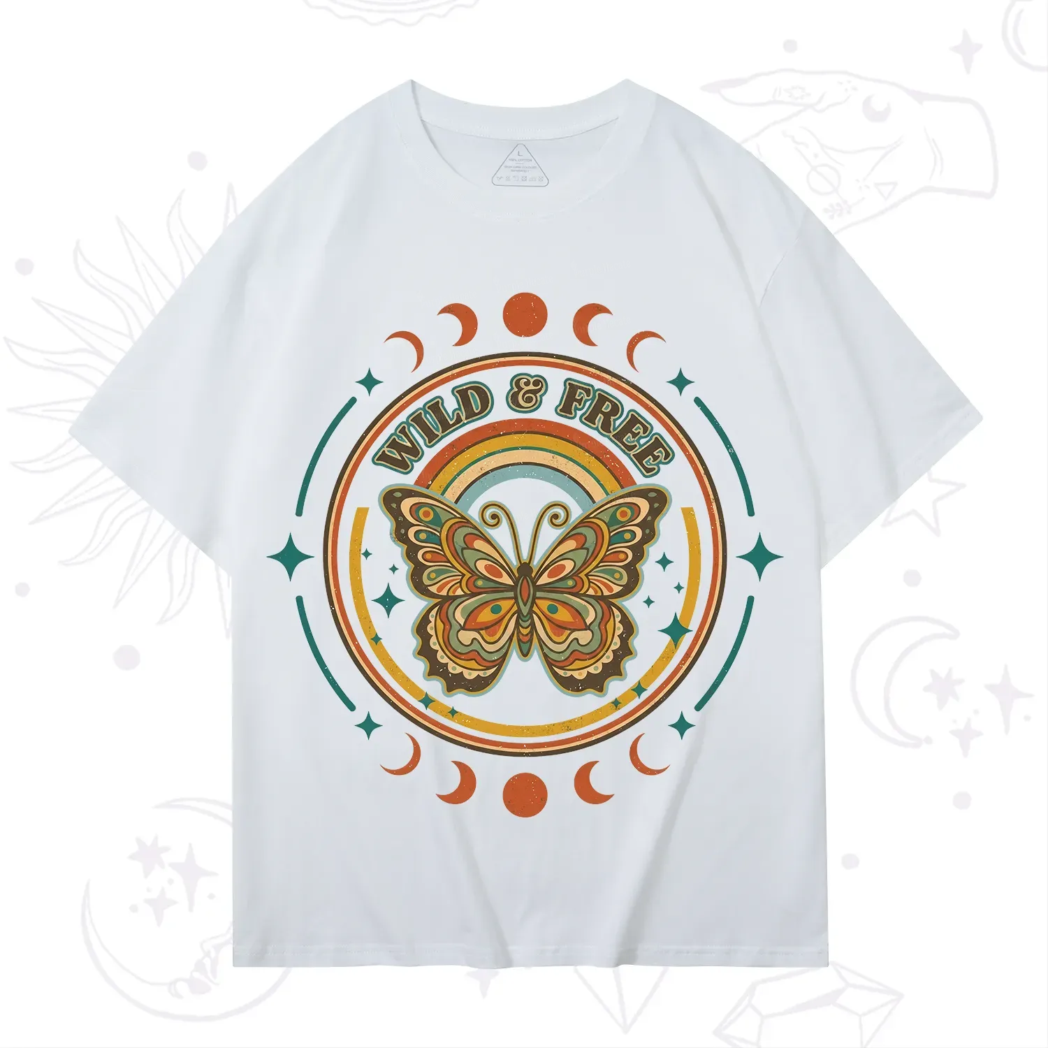 Purplehecate Wild?And?Free?Butterfly T-Shirt