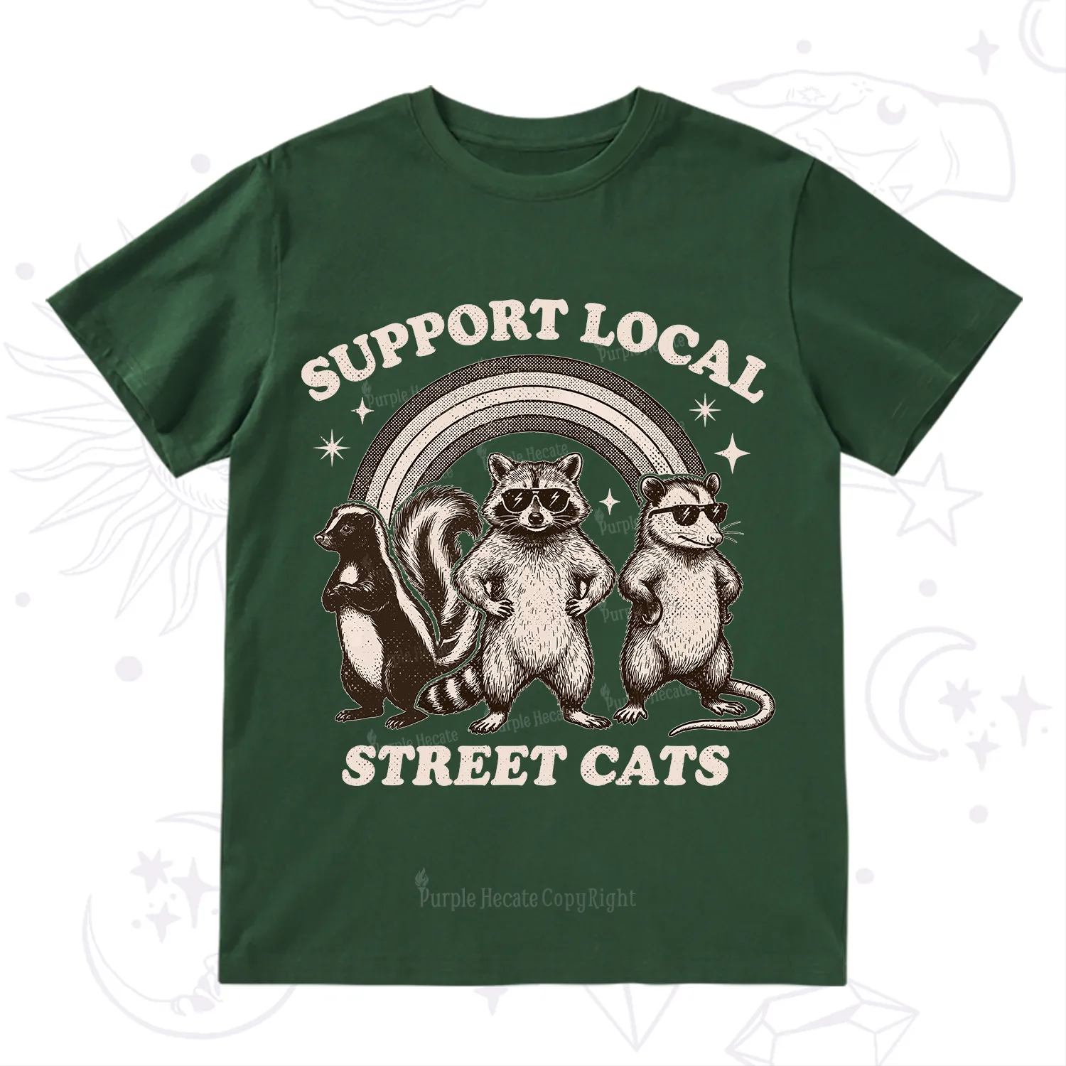 Purplehecate Support your local street cats T-Shirt