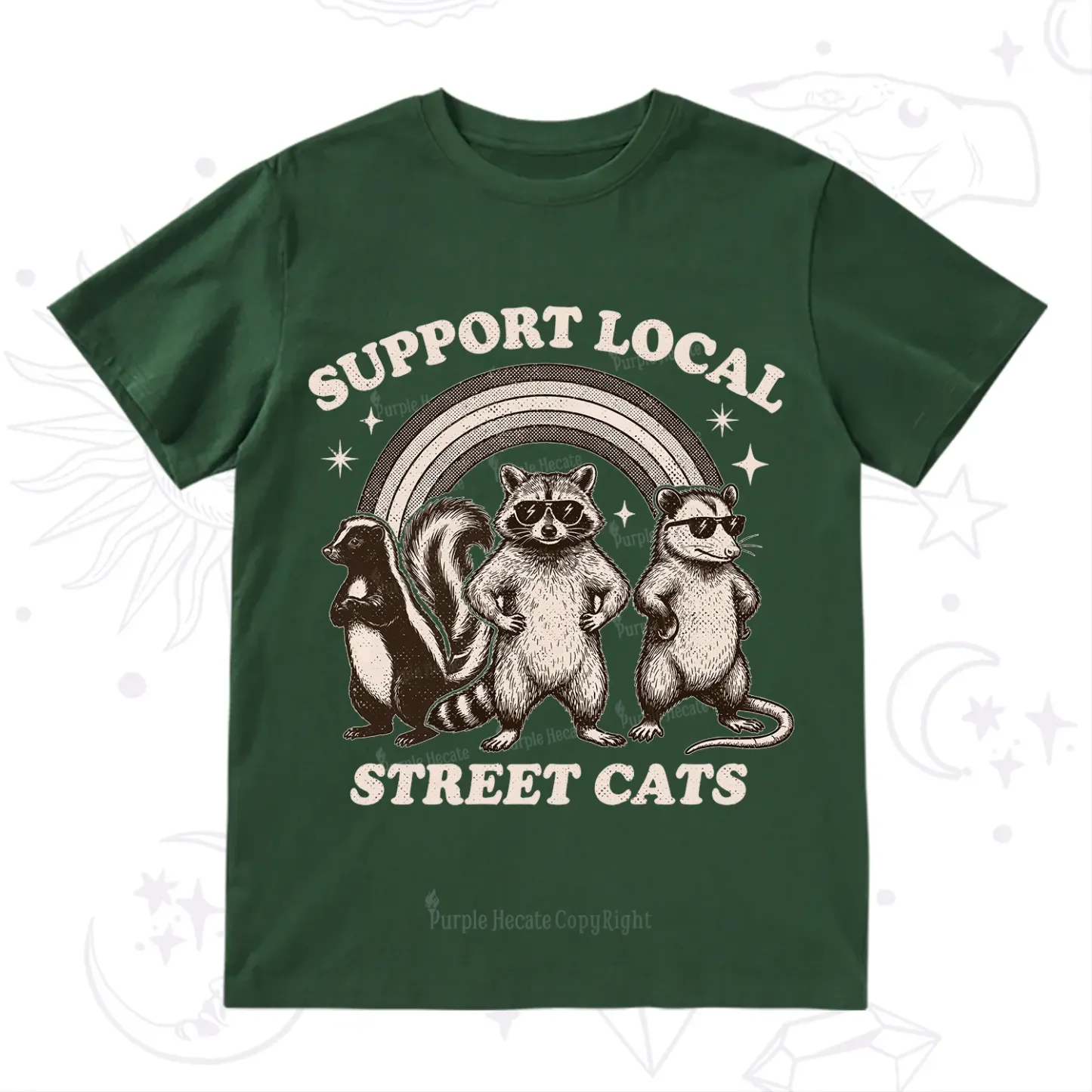 Purplehecate Support your local street cats T-Shirt