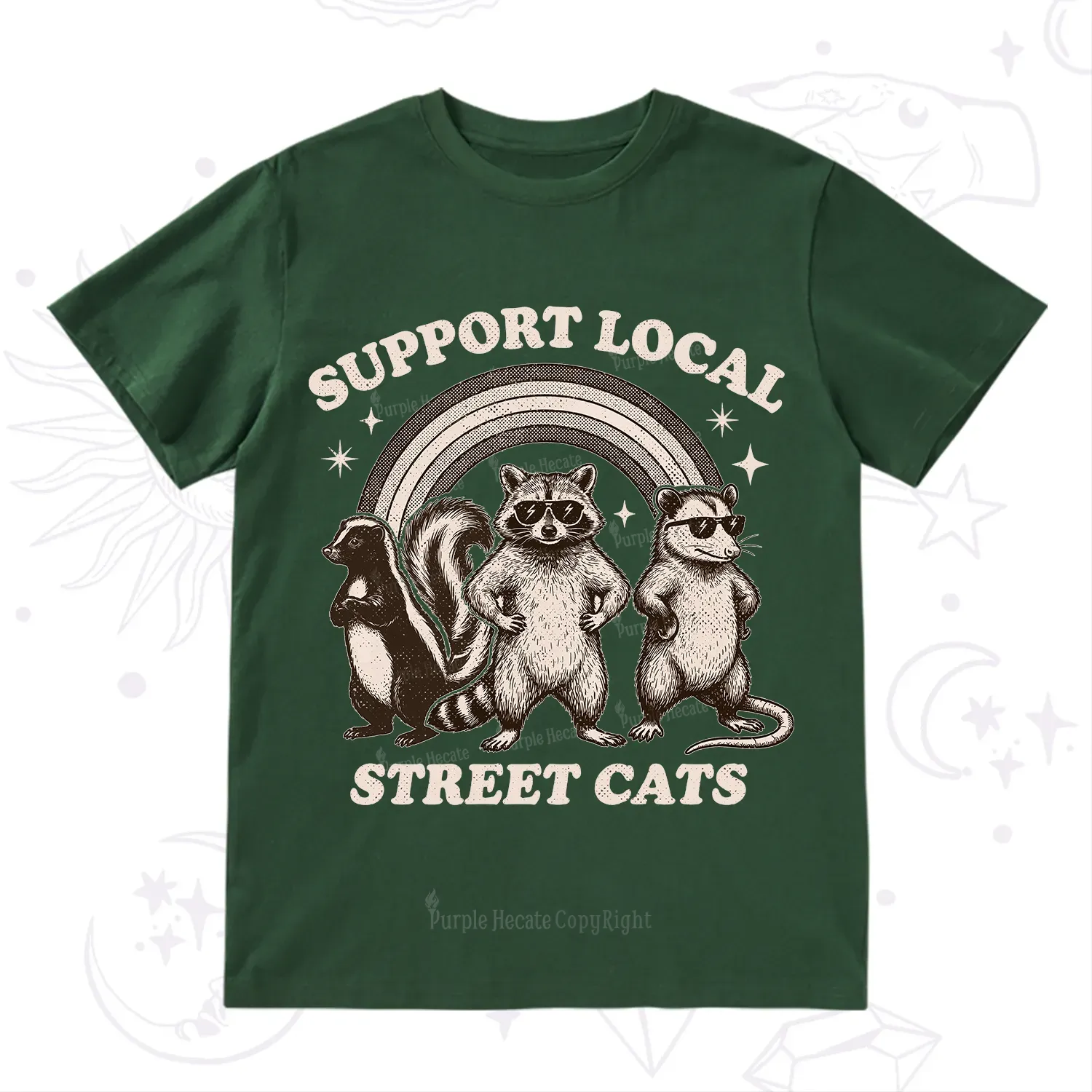 Purplehecate Support your local street cats T-Shirt