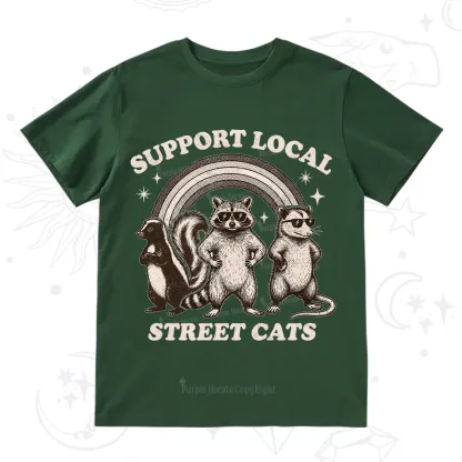 Purplehecate Support your local street cats T-Shirt