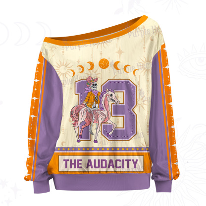 Purplehecate Unicorn The Audacity Off The Shoulder Graphic Jersey