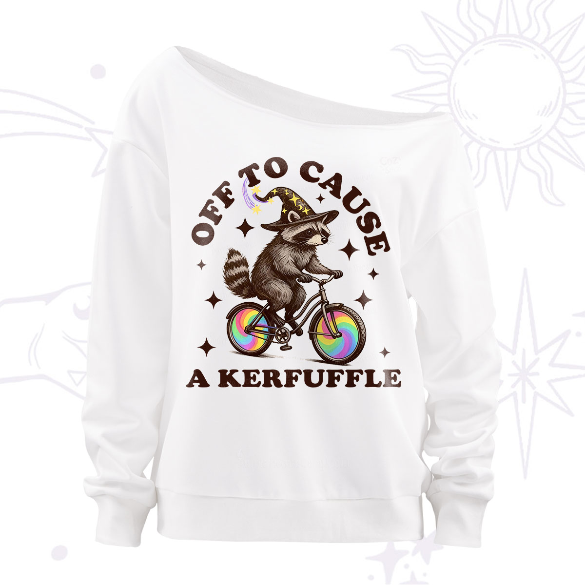 Purplehecate Off To Cause A Kerfuffle Off The Shoulder Sweatshirt