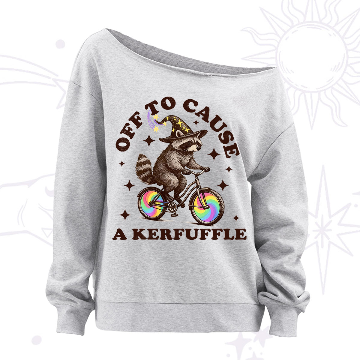 Purplehecate Off To Cause A Kerfuffle Off The Shoulder Sweatshirt