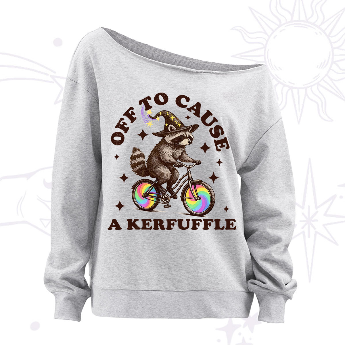 Purplehecate Off To Cause A Kerfuffle Off The Shoulder Sweatshirt