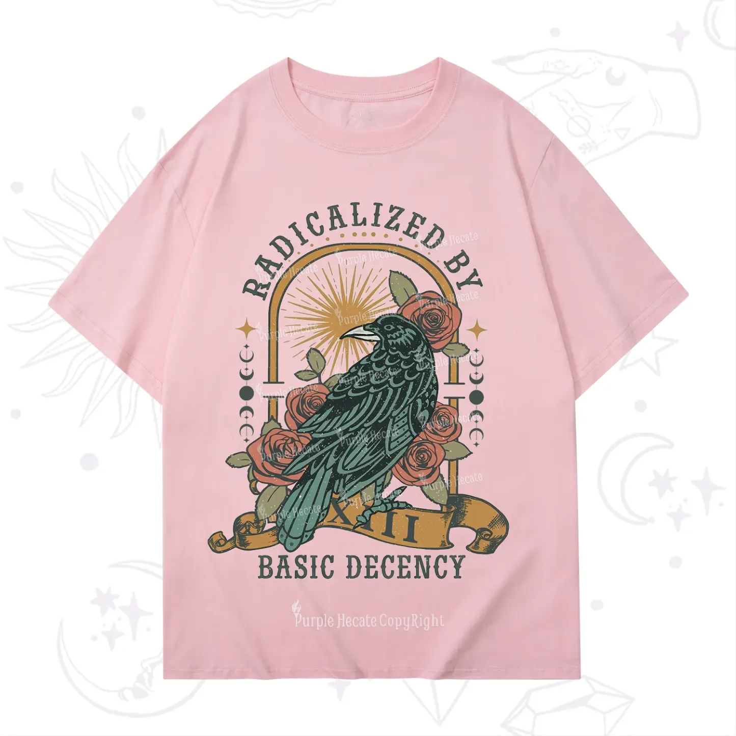 Purplehecate Radicalized By Basic Decency T-Shirt