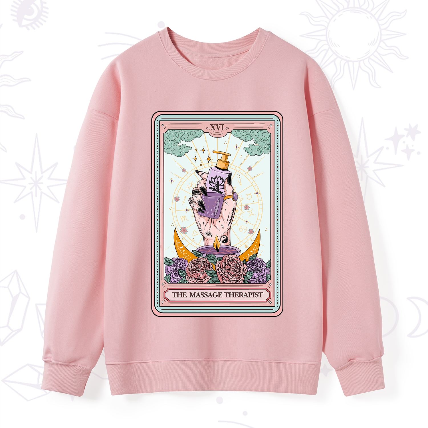 Purplehecate The Massage Therapist Tarot Card Sweatshirt