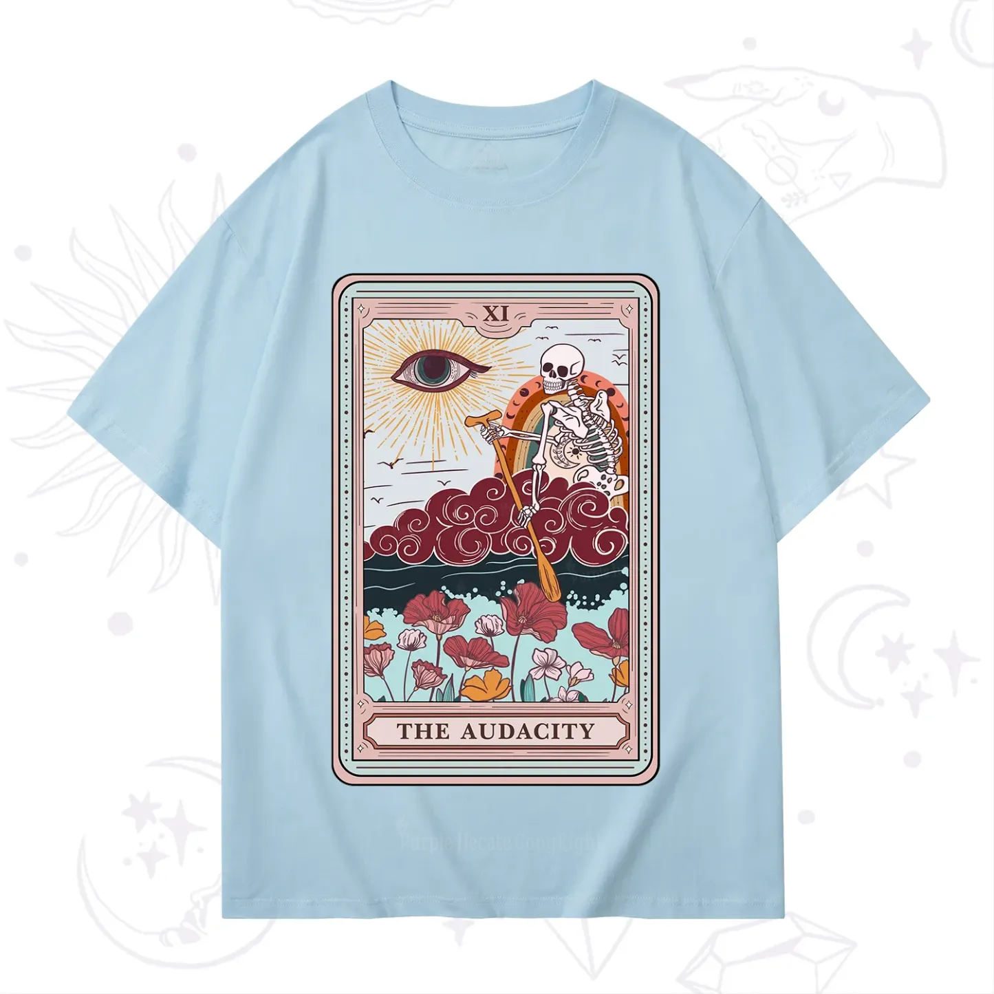Purplehecate The Audacity Tarot Card T-Shirt