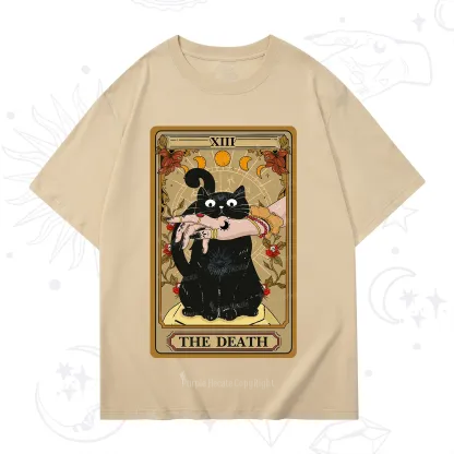 Purplehecate The Death Tarot Black Cat T-Shirt