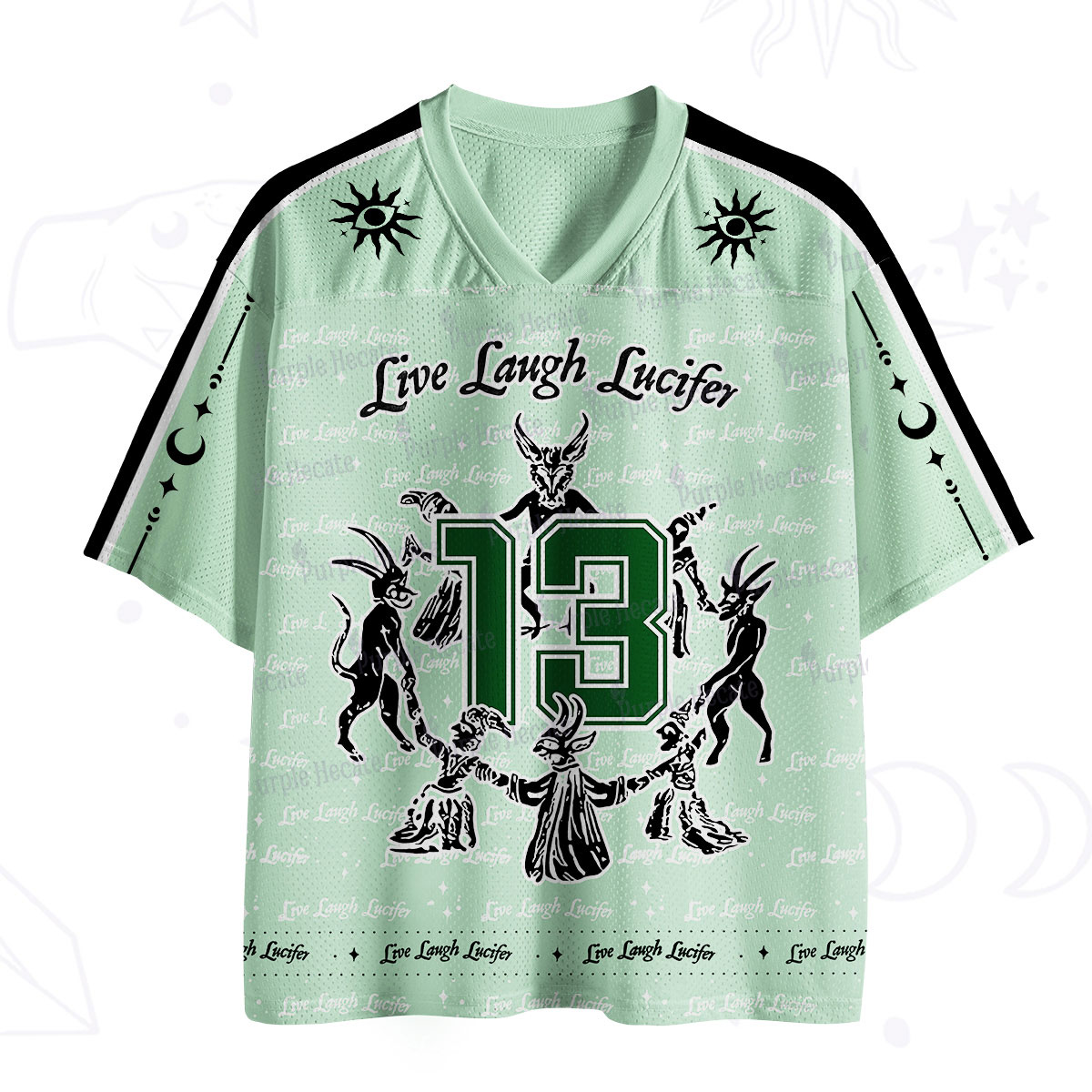 Purplehecate Live Laugh Lucifer Mesh Jersey