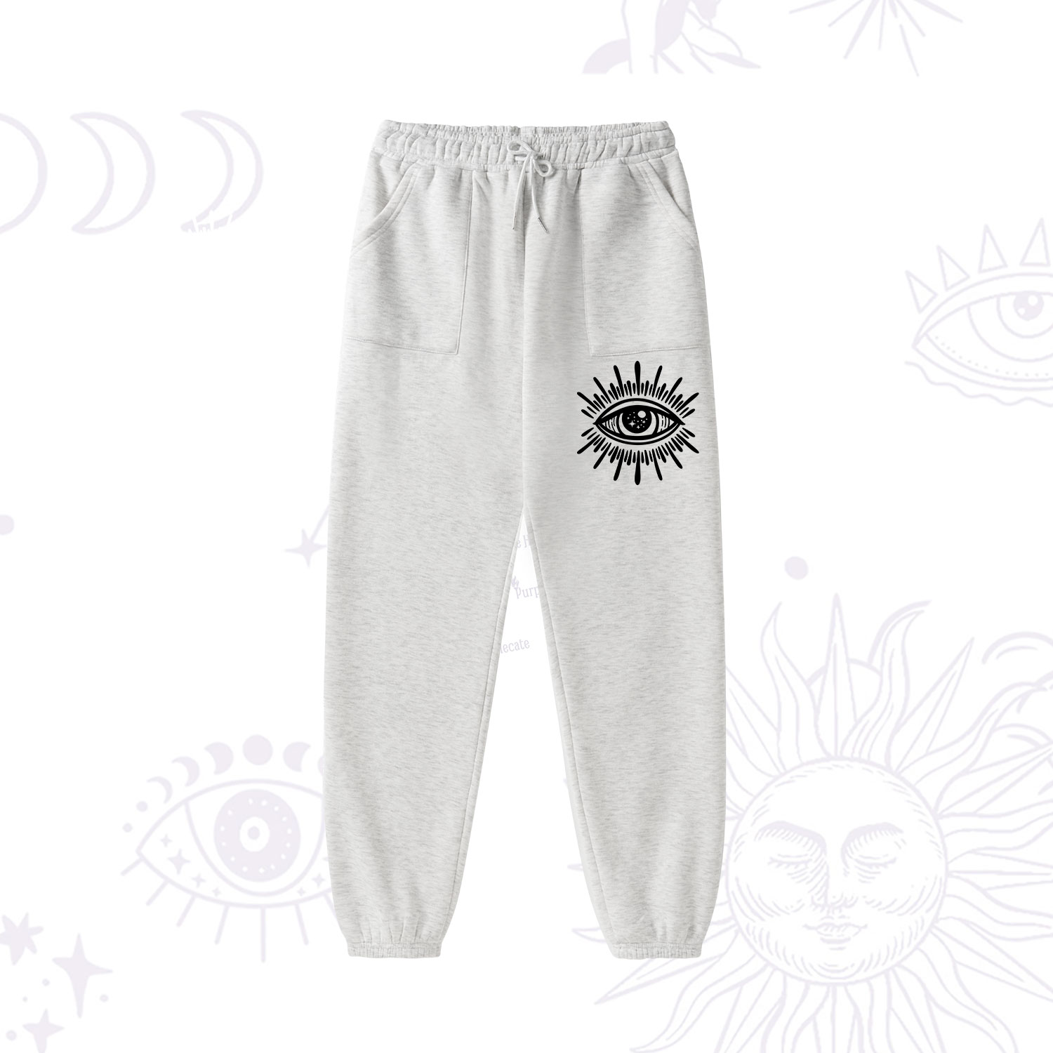 Purplehecate Evil Eye Fleece Hoodie Suit