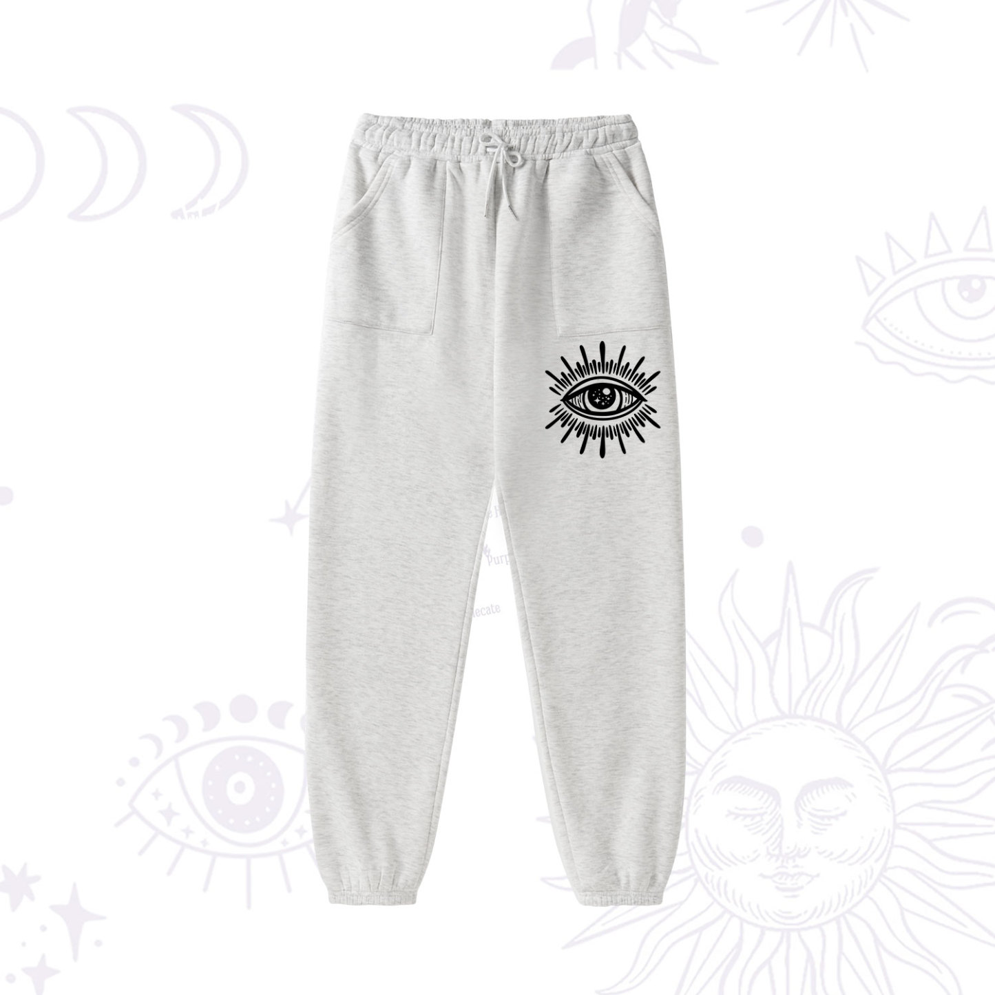 Purplehecate Evil Eye Fleece Hoodie Suit