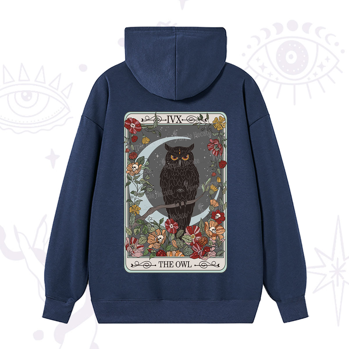 Purplehecate The Owl Tarot Hoodie