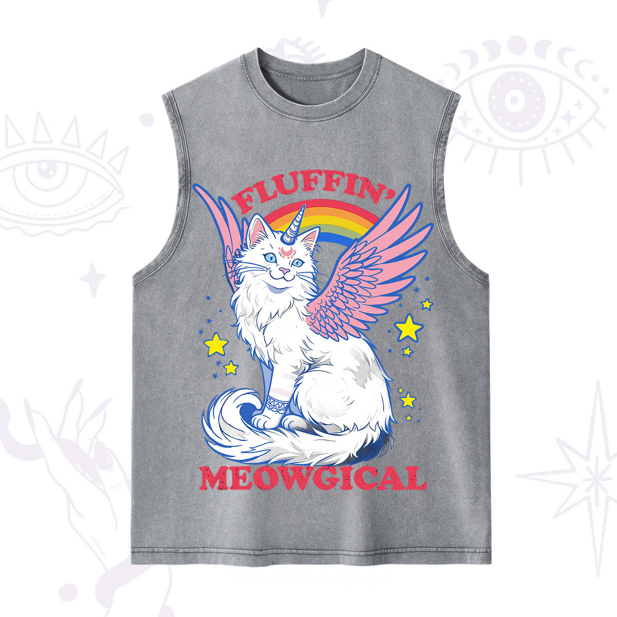 Purplehecate Fluffin Meowgical Washed Tank