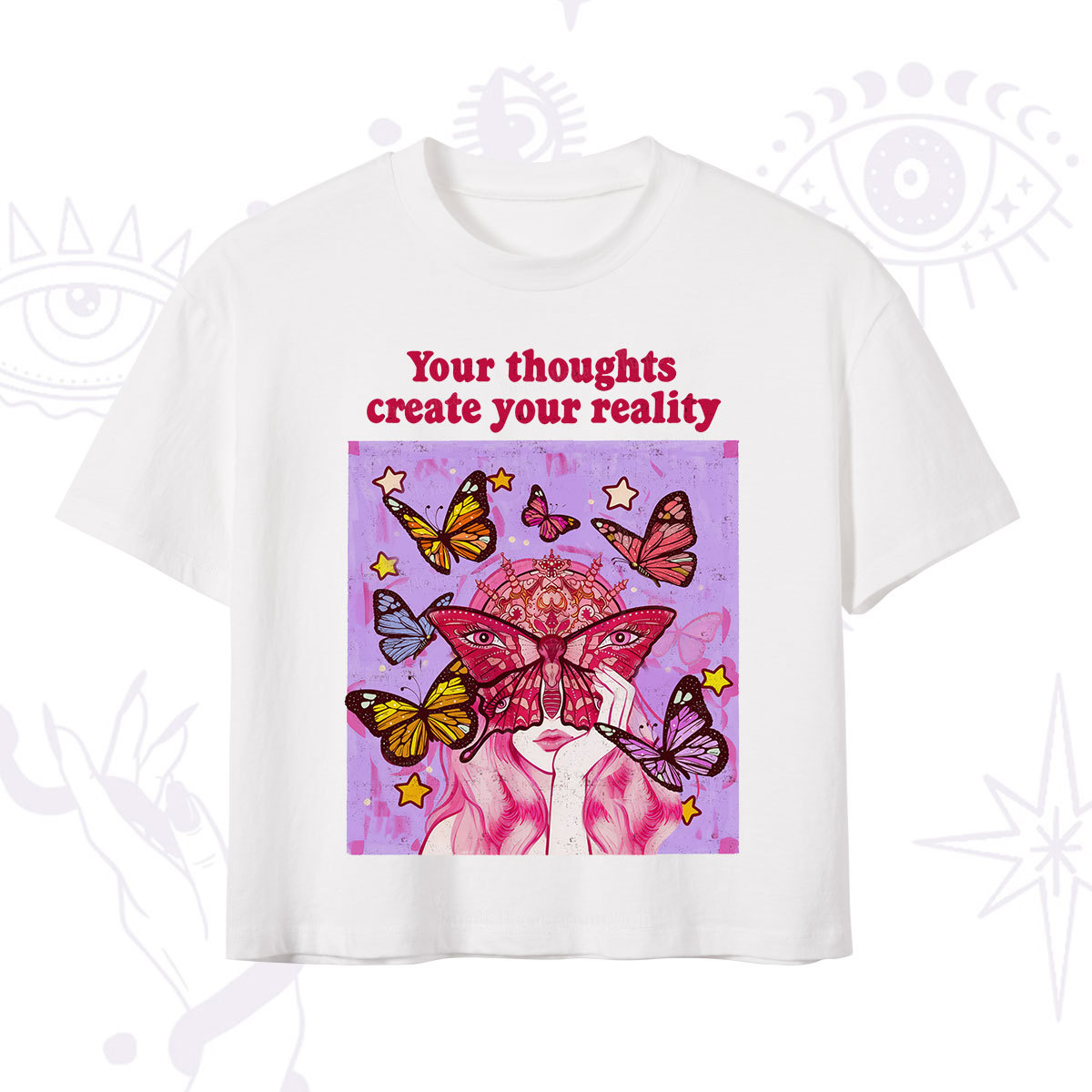 Purplehecate Create Your Reality Crop T-Shirt
