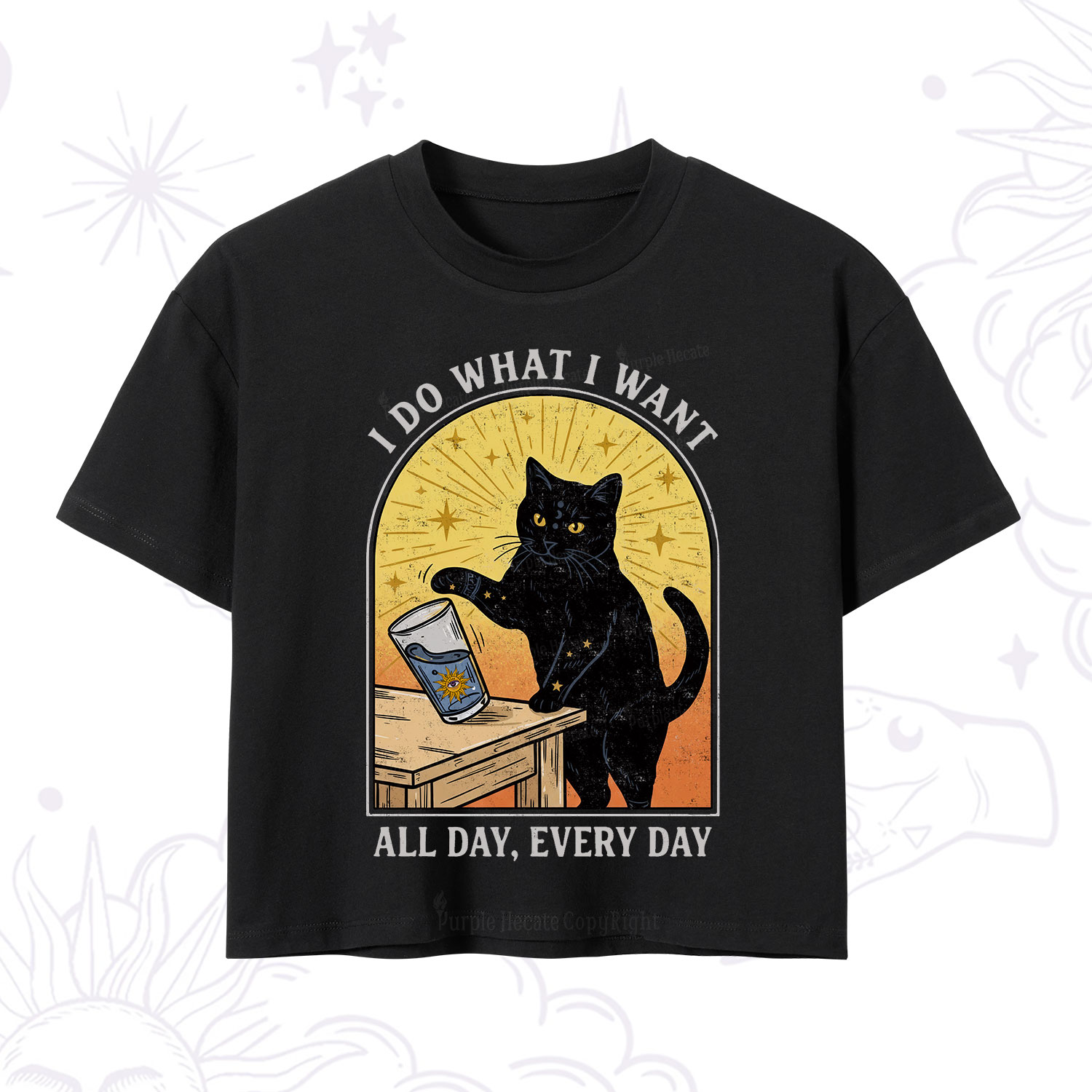 Purplehecate I Do What I What Crop T-Shirt
