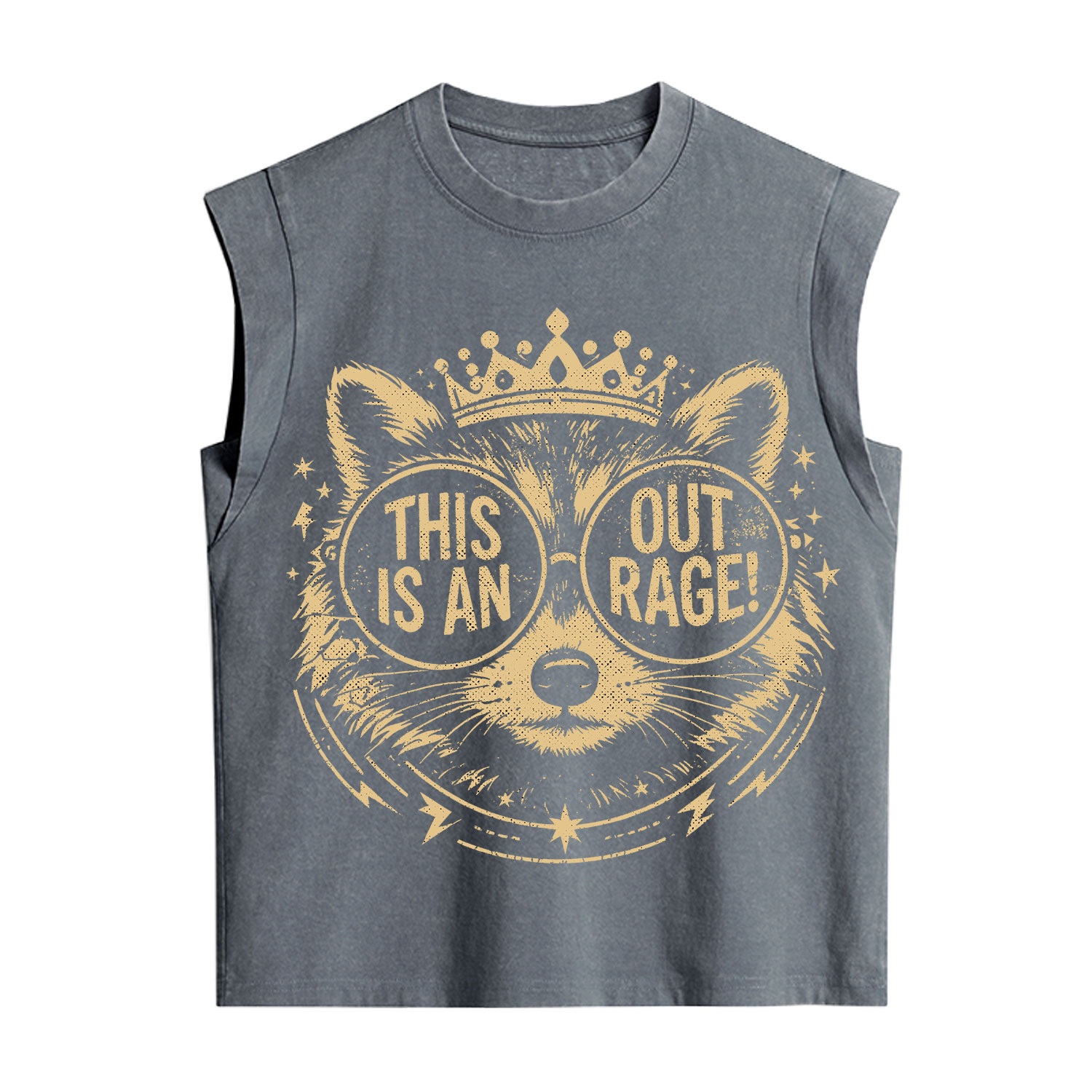 Purplehecate Royal Raccoon Rage Vintage Washed Tank