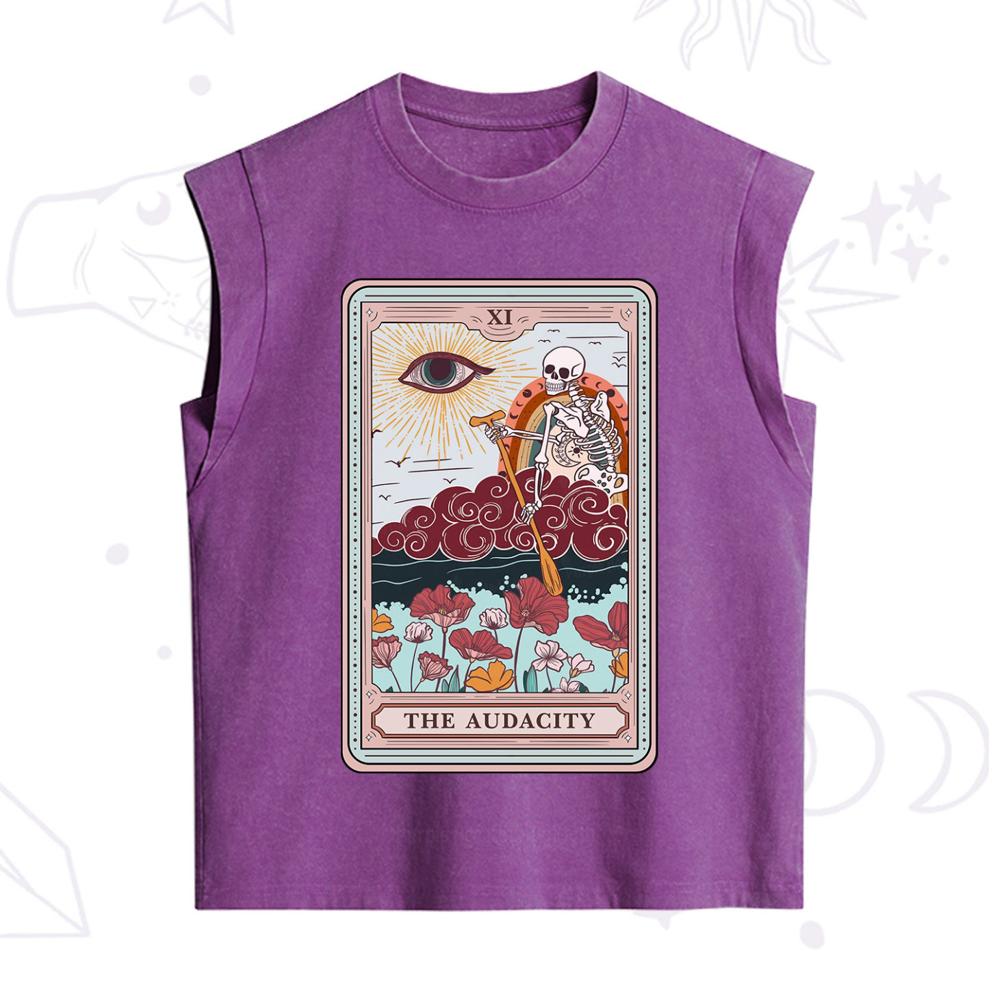 Purplehecate The Audacity Tarot Card Vintage Washed Tank