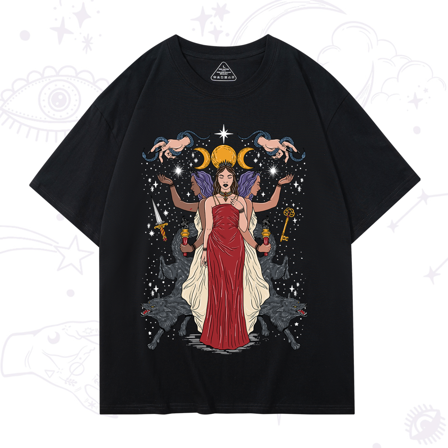 Magic Purplehecate The Triple Goddess Hecate T-Shirt