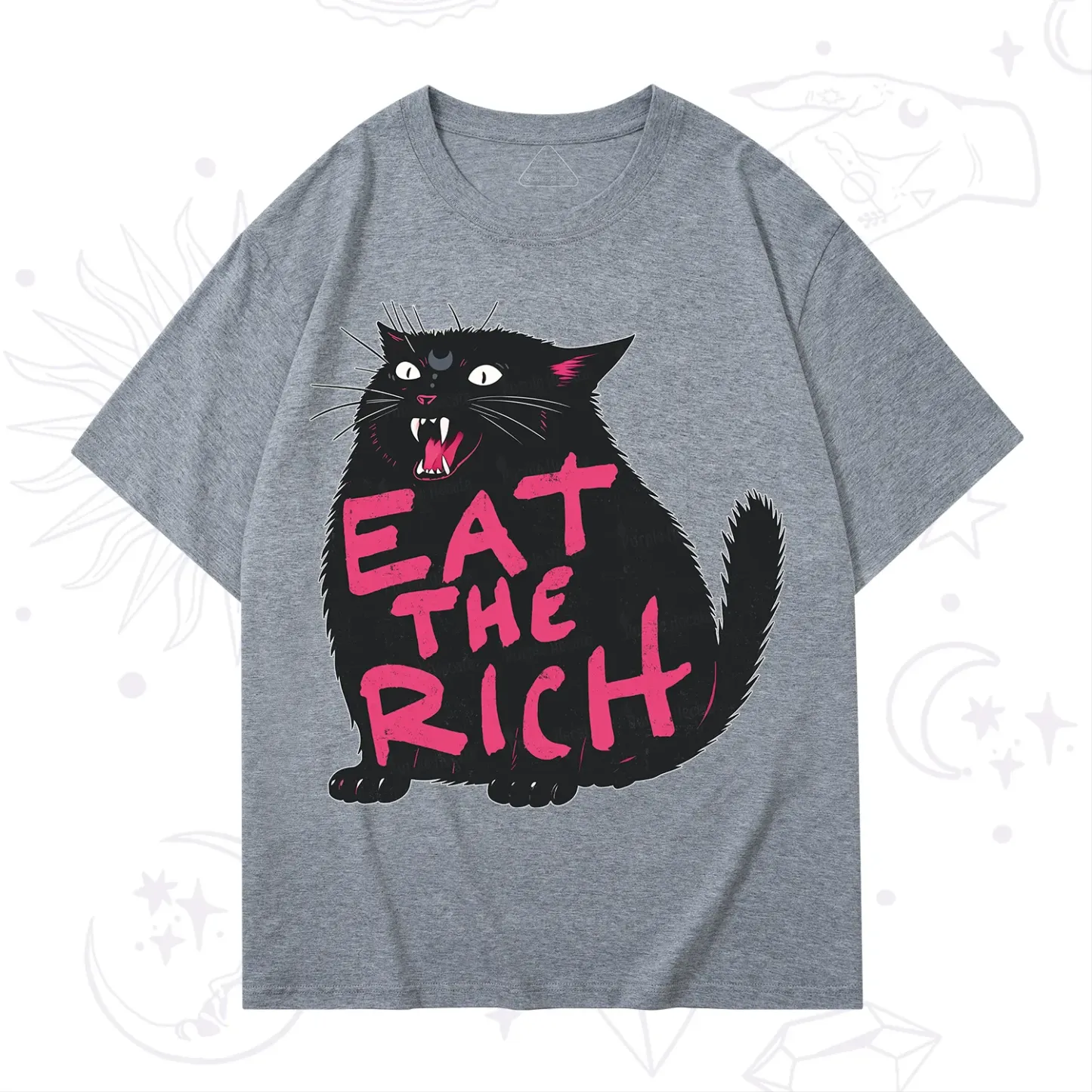 Purplehecate Eat The Rich Cat T-Shirt