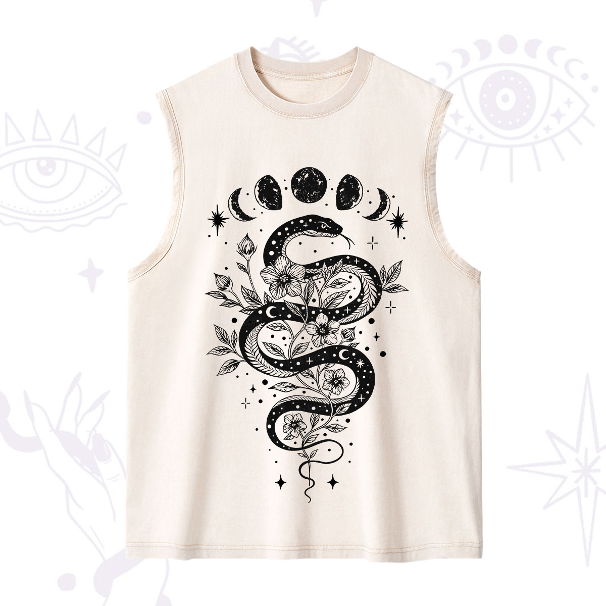 Purplehecate Serpent Spell Washed Tank