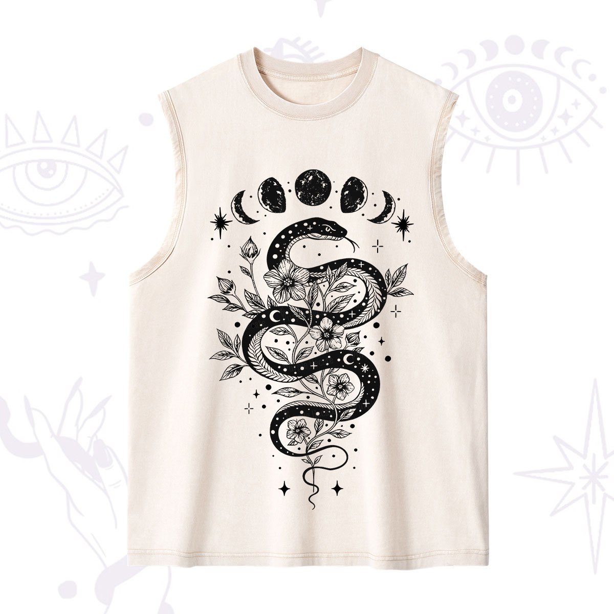 Purplehecate Serpent Spell Washed Tank