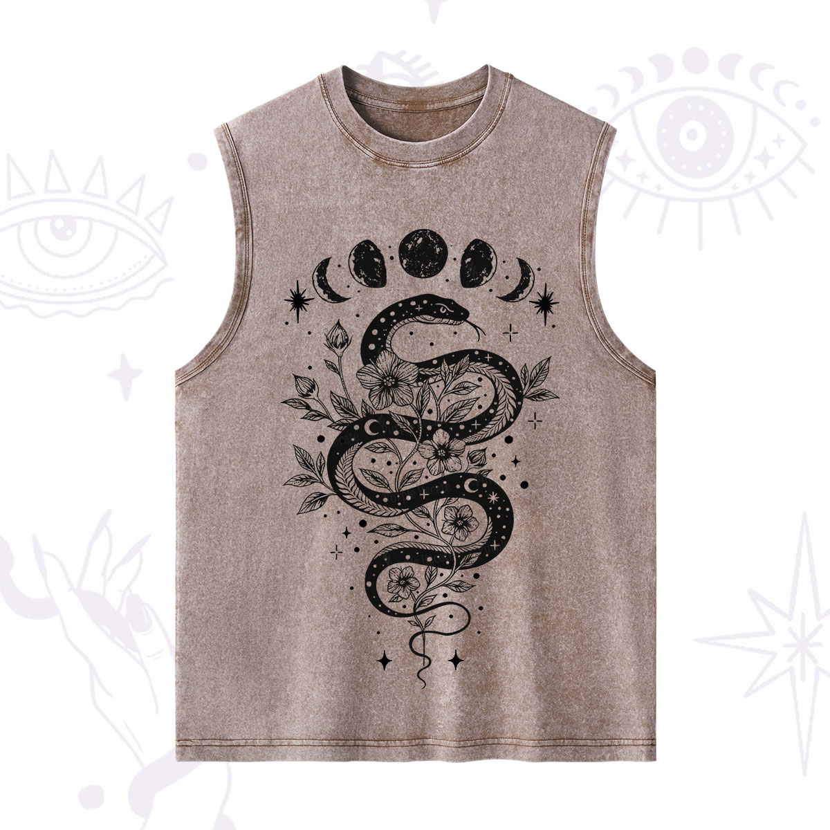 Purplehecate Serpent Spell Washed Tank