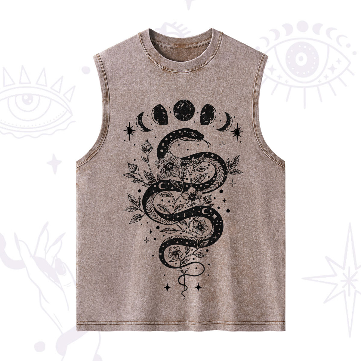 Purplehecate Serpent Spell Washed Tank