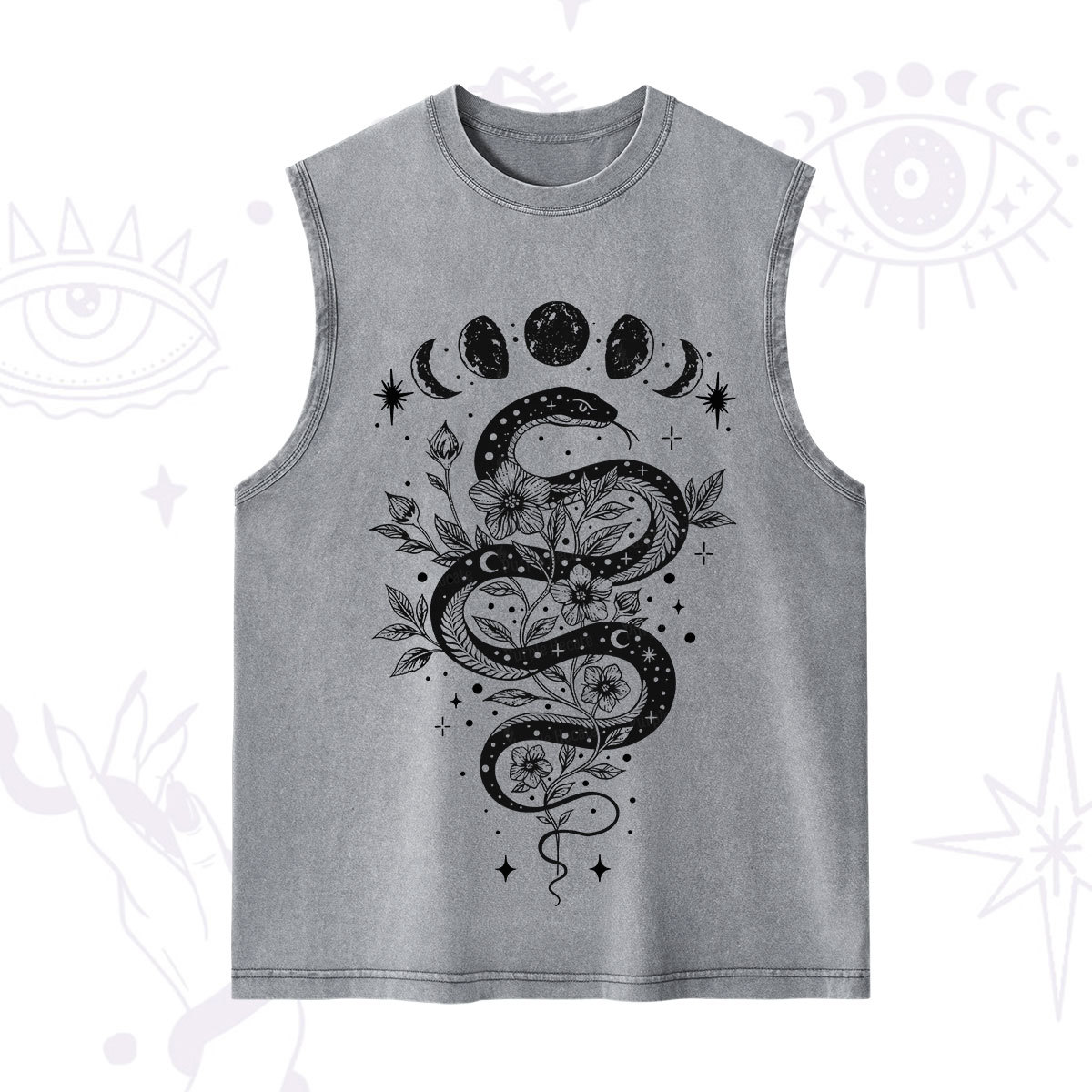 Purplehecate Serpent Spell Washed Tank