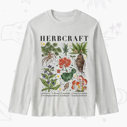 Purplehecate Magical Herbcraft Slub Long Sleeve T-Shirt