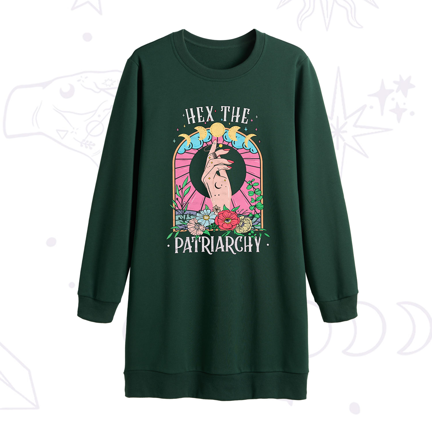 [Copy]Purplehecate My Back Hurts But I'm Being Really Brave About It Sweatshirt Dress