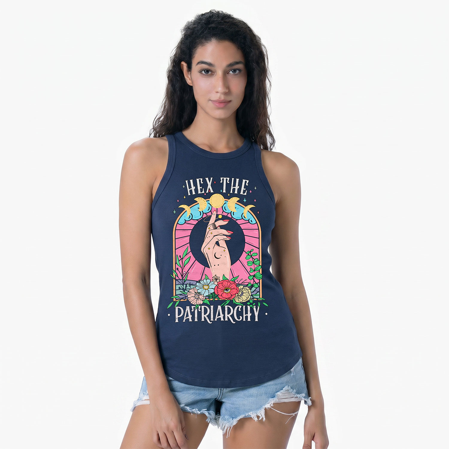 Purplehecate Hex The Patriarchy Racerback Tank Top
