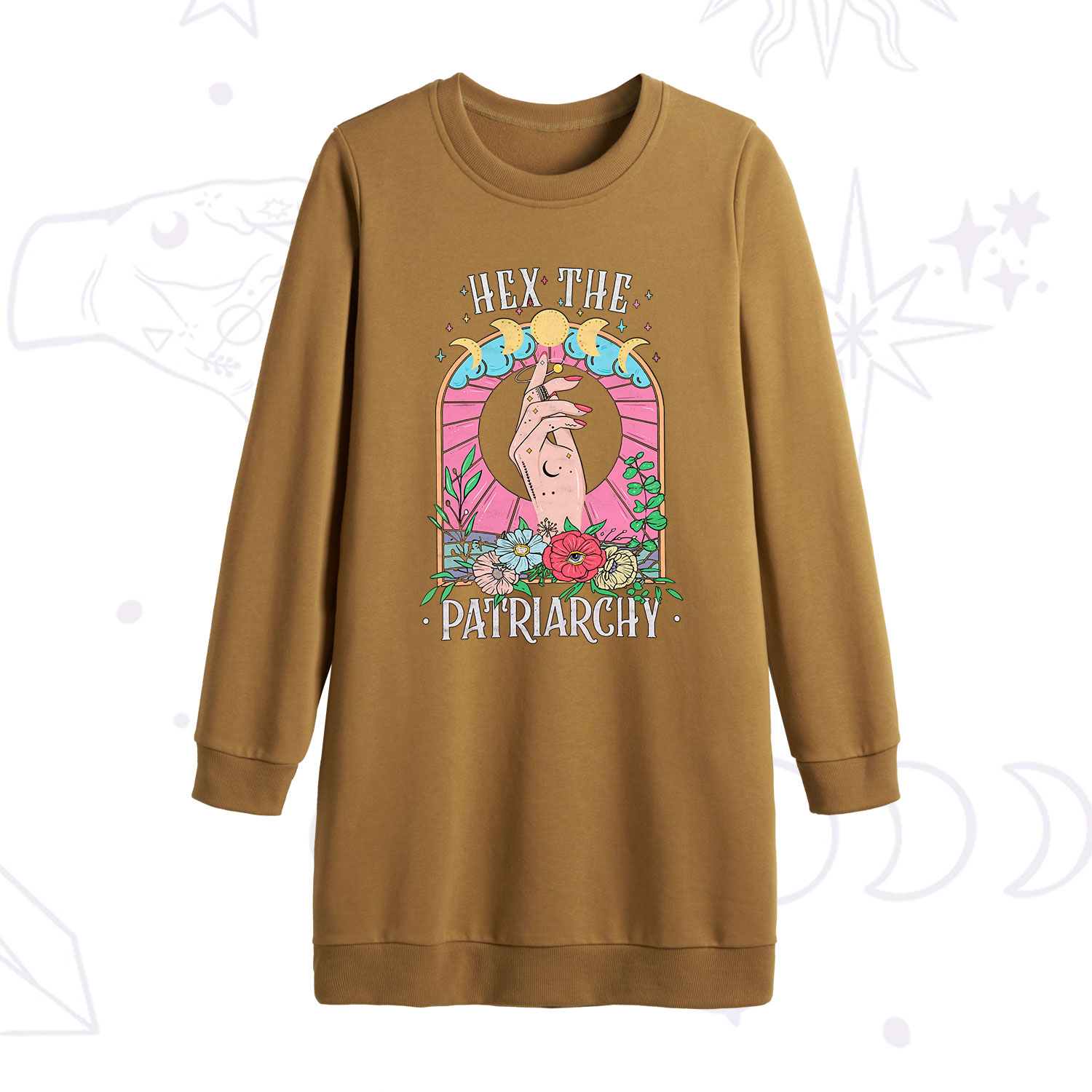 [Copy]Purplehecate My Back Hurts But I'm Being Really Brave About It Sweatshirt Dress