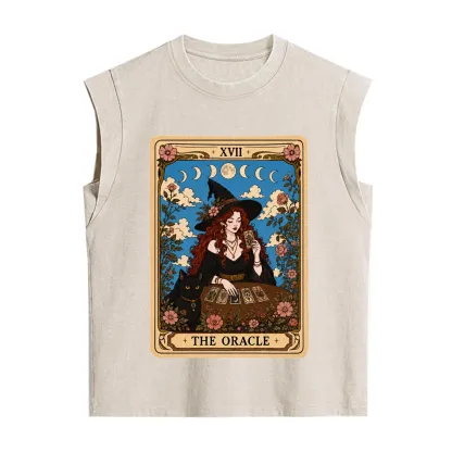 Purplehecate The Oracle Witch Tarot Vintage Washed Tank