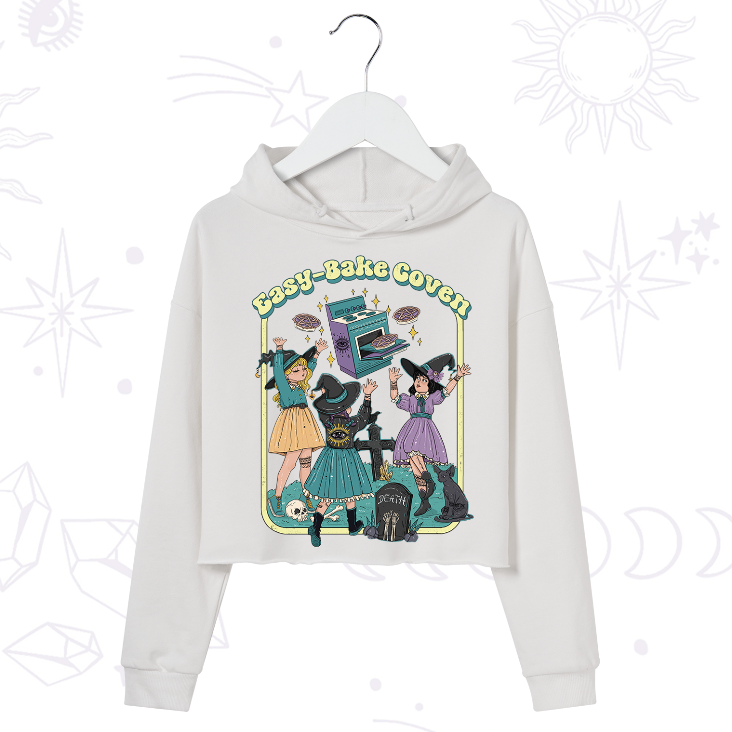 Purplehecate Easy Bake Coven Crop Hoodie