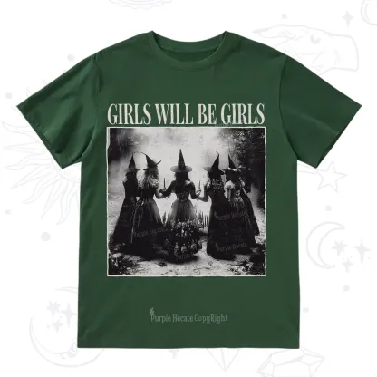 Purplehecate Girl Will Be Girl Witch T-Shirt
